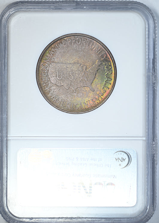 1952 Washington Carver Classic Commemorative Half Dollar 50C NGC MS64 CAC - TONED!