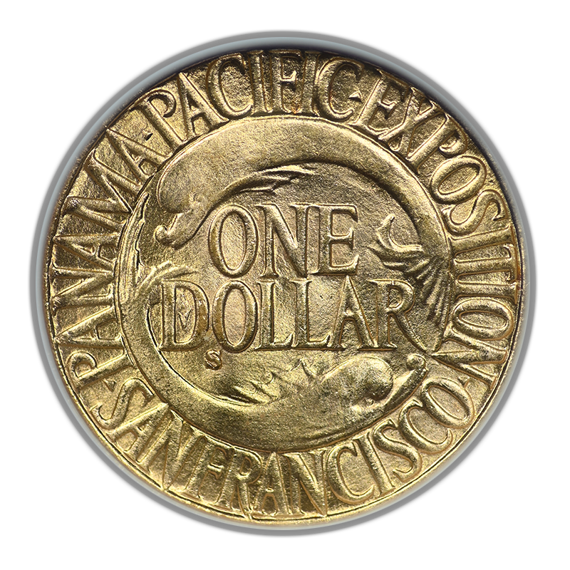 1915-S Panama-Pacific Classic Commemorative Gold Dollar G$1 NGC MS64 CAC