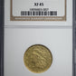 1834 Classic Head Gold Half Eagle $5 NGC XF45 Plain 4