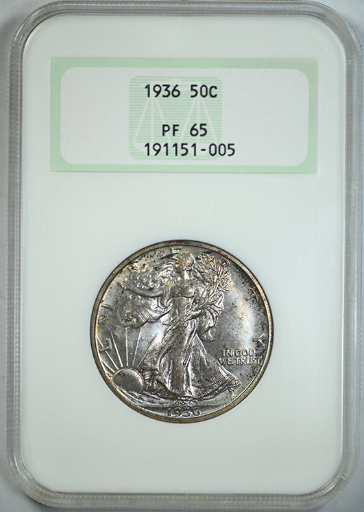 1936 Proof Walking Liberty Half Dollar 50C NGC Fatty PF65