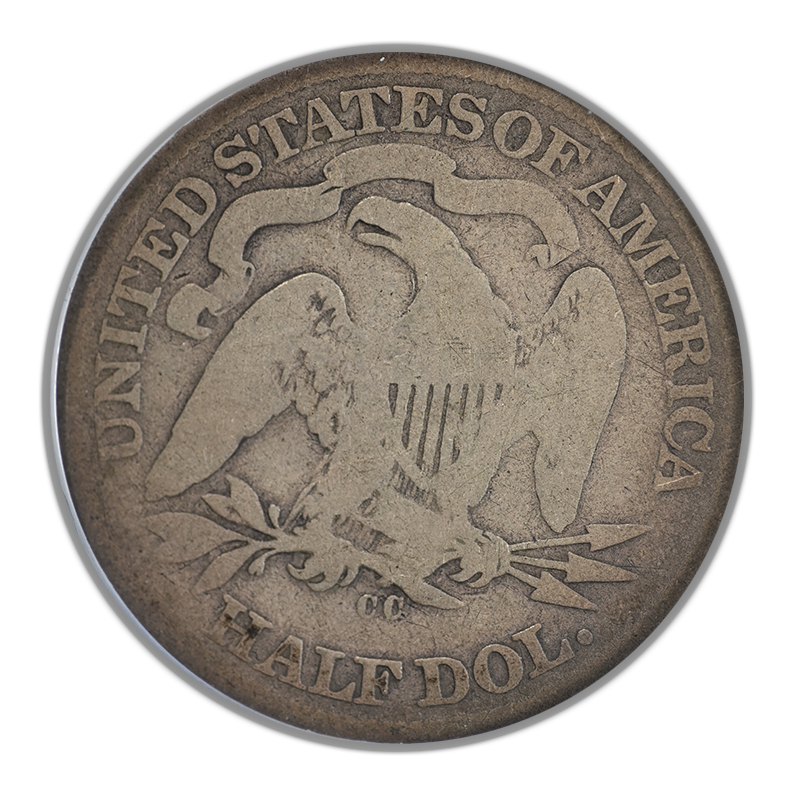 1871-CC Liberty Seated Half Dollar 50C PCGS AG03 CAC