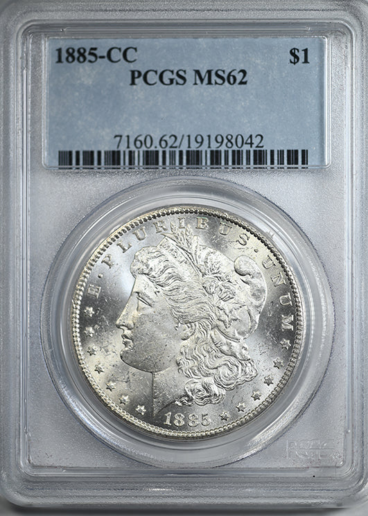 1885-CC Morgan Dollar $1 PCGS MS62