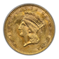 1862 Type 3 Indian Princess Head Gold Dollar G$1 PCGS MS61