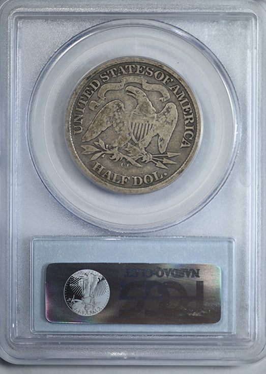 1872-CC Liberty Seated Half Dollar 50C PCGS VG08