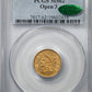 1873 Liberty Head Gold Quarter Eagle $2.50 PCGS MS62 CAC - Open 3