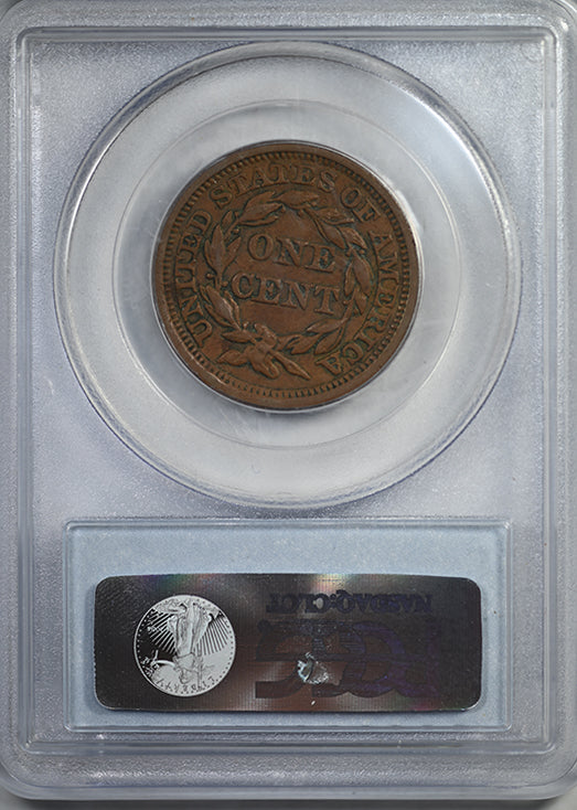 1857 Braided Hair Liberty Head Large Cent 1C PCGS XF40 - Small Date