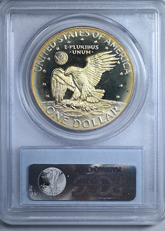 1974-S Silver Eisenhower Ike Dollar $1 PCGS PR68DCAM Deep Cameo - TONED!