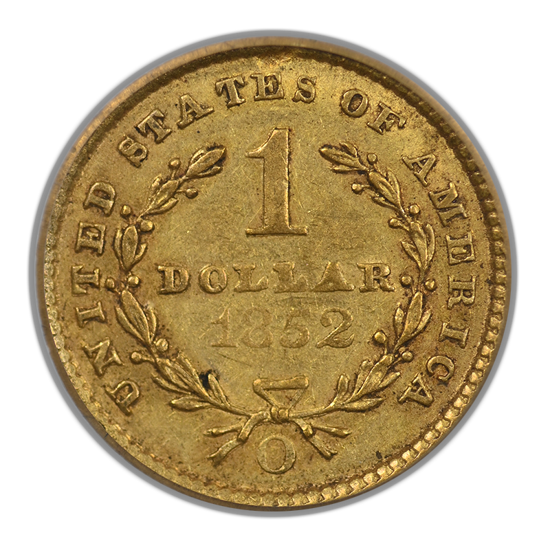 1852-O Type 1 Liberty Head Gold Dollar G$1 PCGS XF45