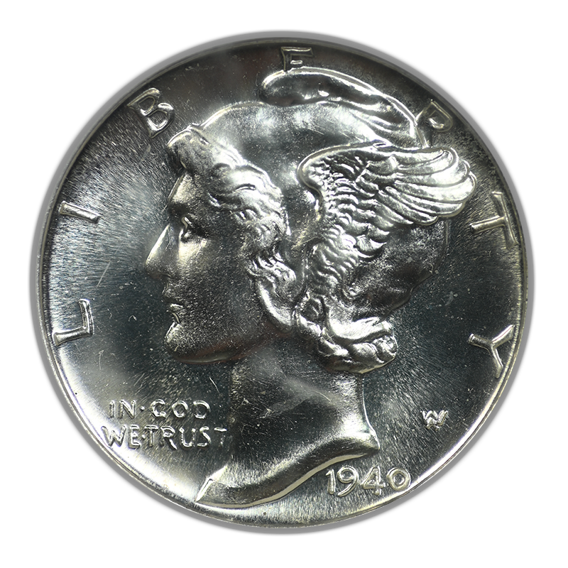 1940 Proof Mercury Dime 10C NGC PF65