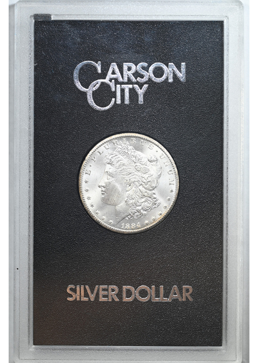 1884-CC Morgan Dollar $1 GSA Hoard Uncirculated - REVERSE TONED!