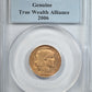1907 French Gold 20F Franc PCGS Genuine with Original David Hall Rare Coins Sticker