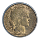 1907 French Gold 20F Franc PCGS Genuine with Original David Hall Rare Coins Sticker