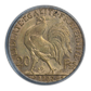 1907 French Gold 20F Franc PCGS Genuine with Original David Hall Rare Coins Sticker