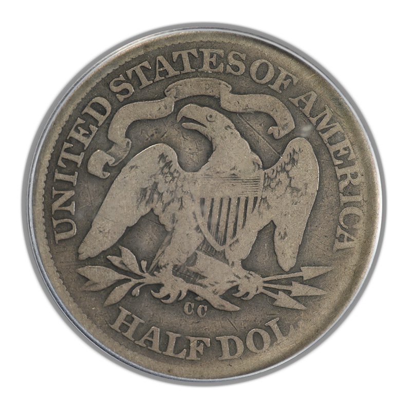 1870-CC Liberty Seated Half Dollar 50C PCGS G04 CAC