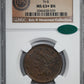 1841 Braided Hair Liberty Head Large Cent 1C NGC MS63+BN CAC N-6