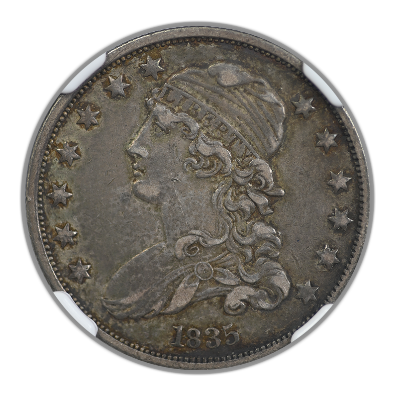 1835 Capped Bust Quarter 25C NGC XF40