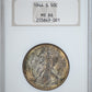 1944-S Walking Liberty Half Dollar 50C NGC Fatty MS66
