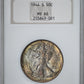 1944-S Walking Liberty Half Dollar 50C NGC Fatty MS66