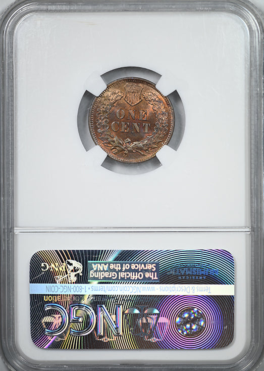 1905 Indian Head Cent 1C NGC MS65RB - TONED!