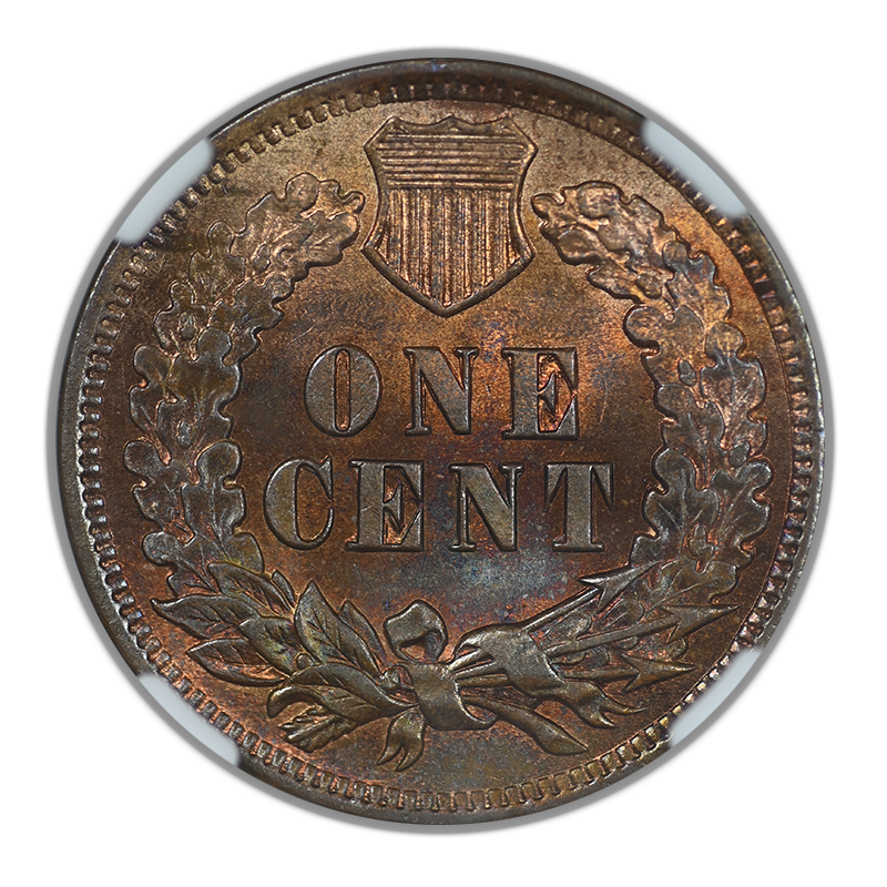 1905 Indian Head Cent 1C NGC MS65RB - TONED!