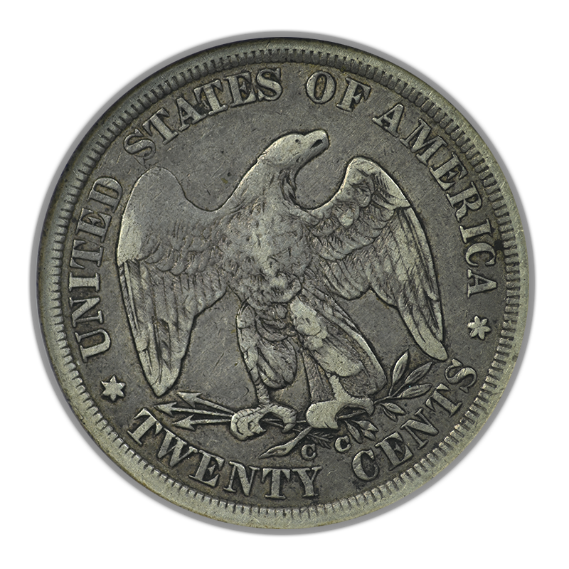 1875-CC Twenty Cent Piece 20C NGC VF25