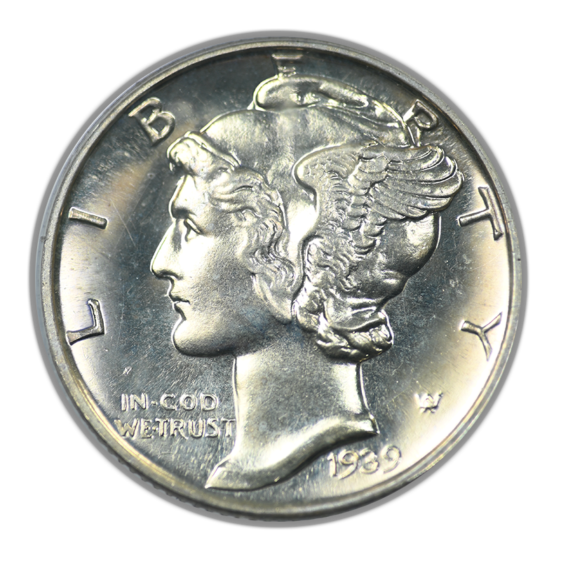 1939 Proof Mercury Dime 10C PCGS PR64 OGH