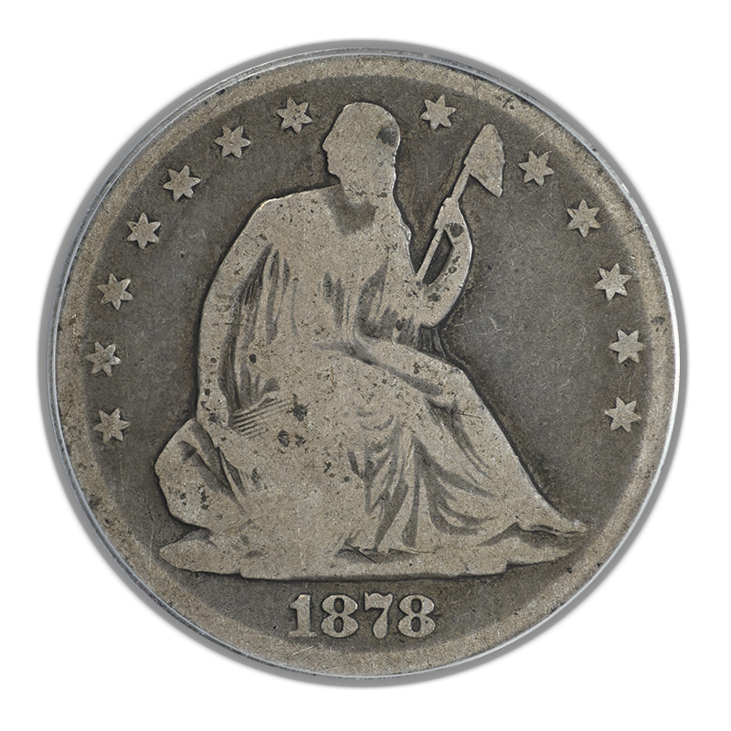 1878-CC Liberty Seated Half Dollar 50C PCGS G06