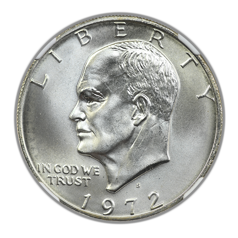 1972-S Silver Eisenhower Ike Dollar $1 NGC MS67 CAC