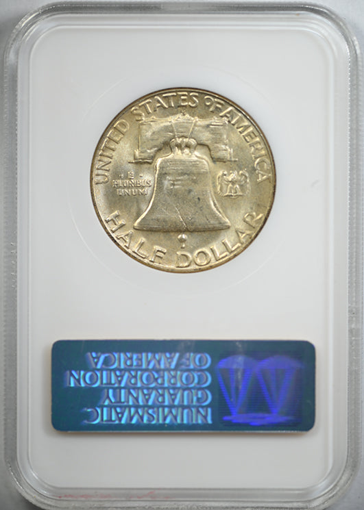 1954-S Franklin Half Dollar 50C NGC Fatty MS65 CAC