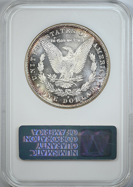 1880-S Morgan Dollar $1 NGC Fatty MS64PL - Prooflike Reverse Slab