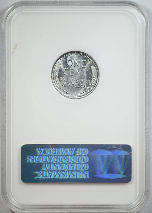 1943 Steel Lincoln Wheat Cent 1C NGC Fatty MS64 Sample Slab