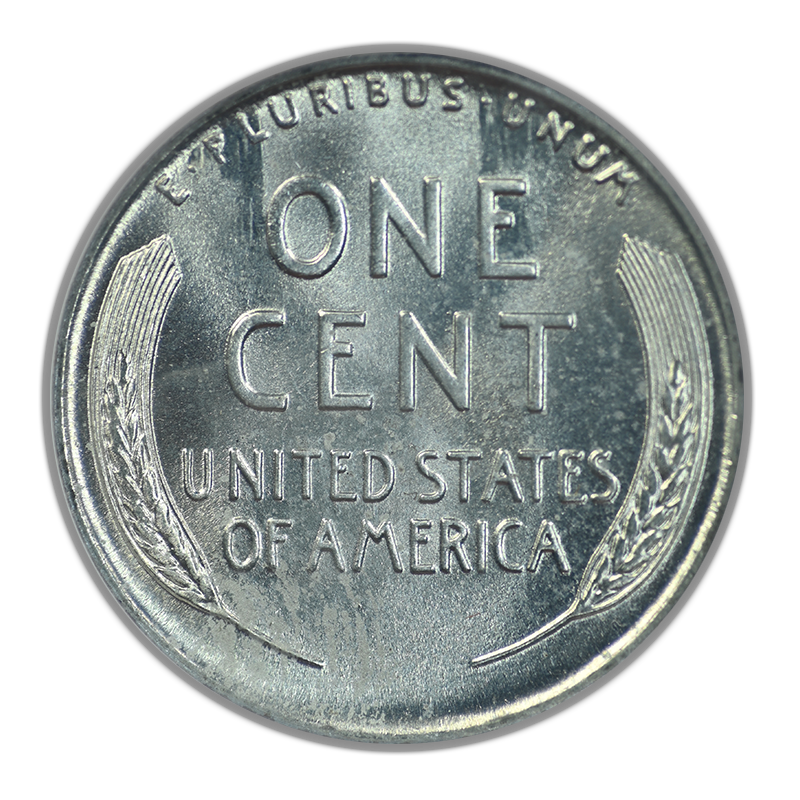 1943 Steel Lincoln Wheat Cent 1C NGC Fatty MS64 Sample Slab
