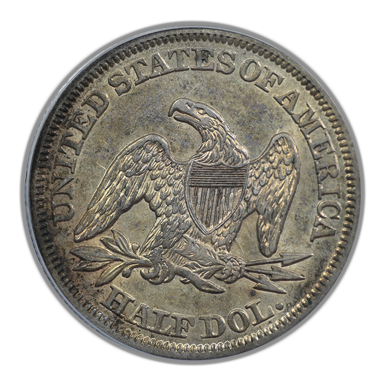 1854 Liberty Seated Half Dollar 50C PCGS AU53 - Arrows