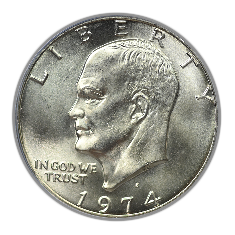1974-S Silver Eisenhower Ike Dollar $1 PCGS MS68