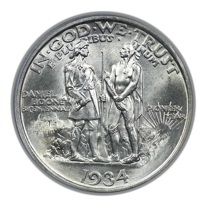 1934 Boone Classic Commemorative Half Dollar 50C PCGS MS66