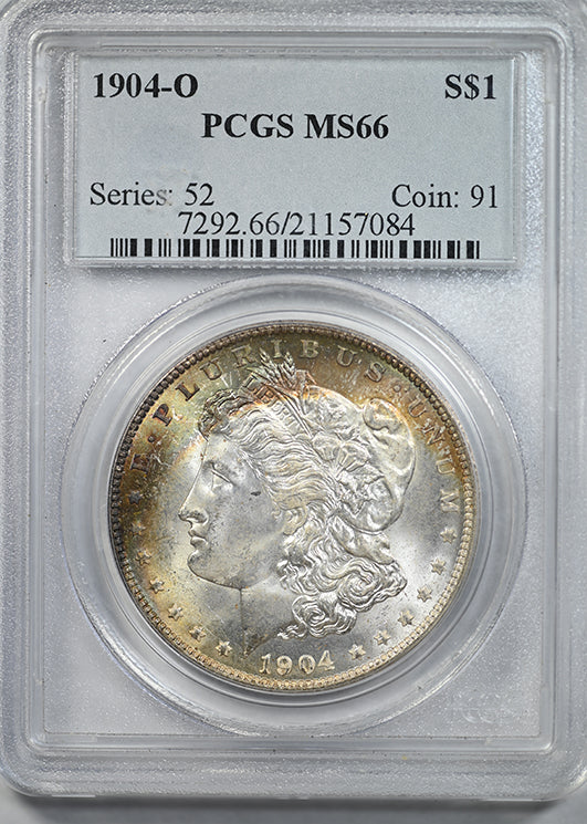 1904-O Morgan Dollar $1 PCGS MS66 - TONED!