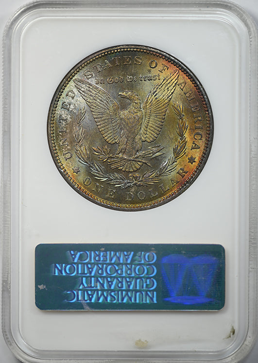 1883 Morgan Dollar $1 NGC Fatty MS63 CAC - REVERSE TONED! Reverse Slab