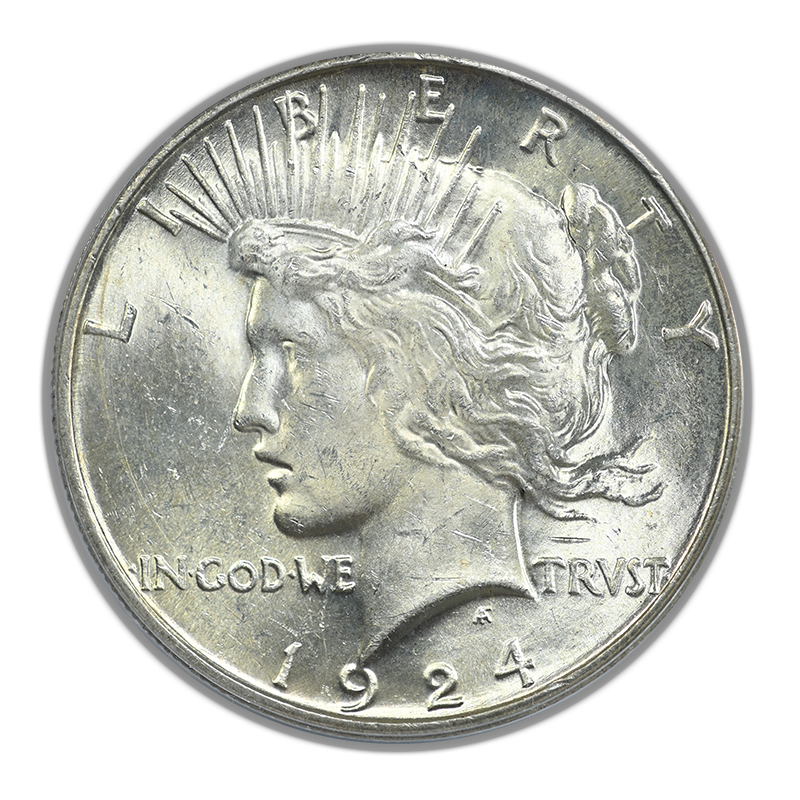 1924-S Peace Dollar $1 PCGS MS63