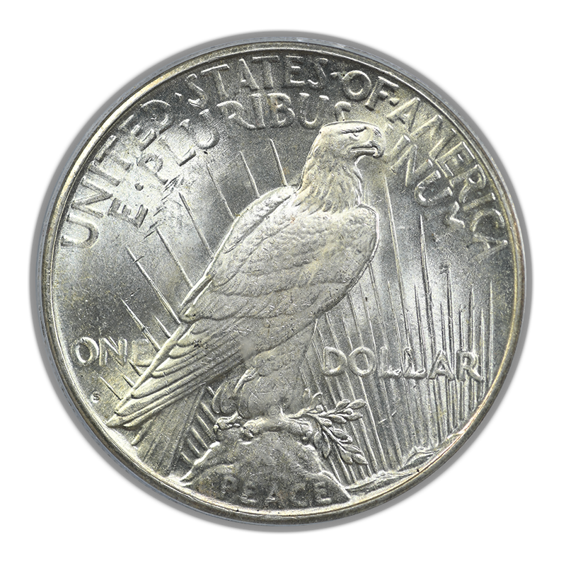 1924-S Peace Dollar $1 PCGS MS63