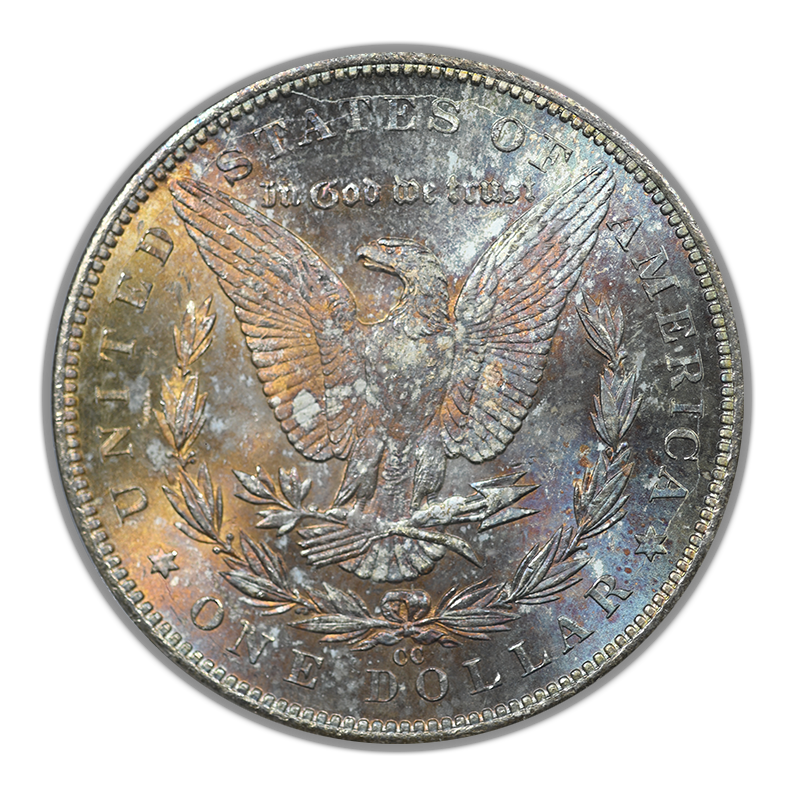 1884-CC Morgan Dollar GSA $1 PCGS MS64 CAC - TONED!