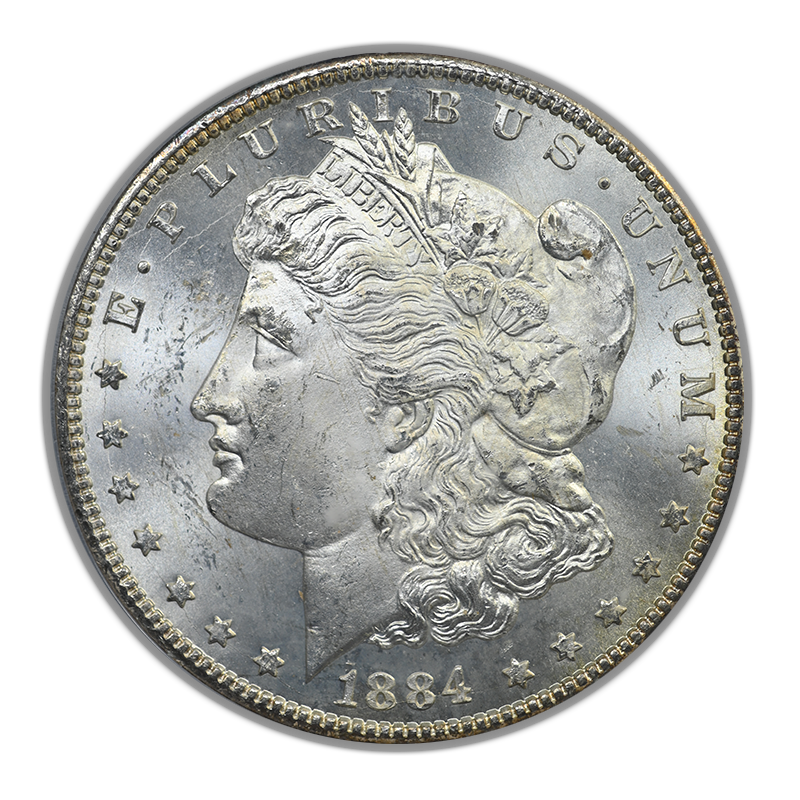 1884-CC Morgan Dollar GSA $1 PCGS MS64 CAC - TONED!