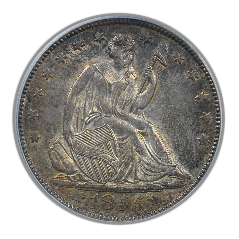 1855-O Liberty Seated Half Dollar 50C PCGS MS64 - Arrows
