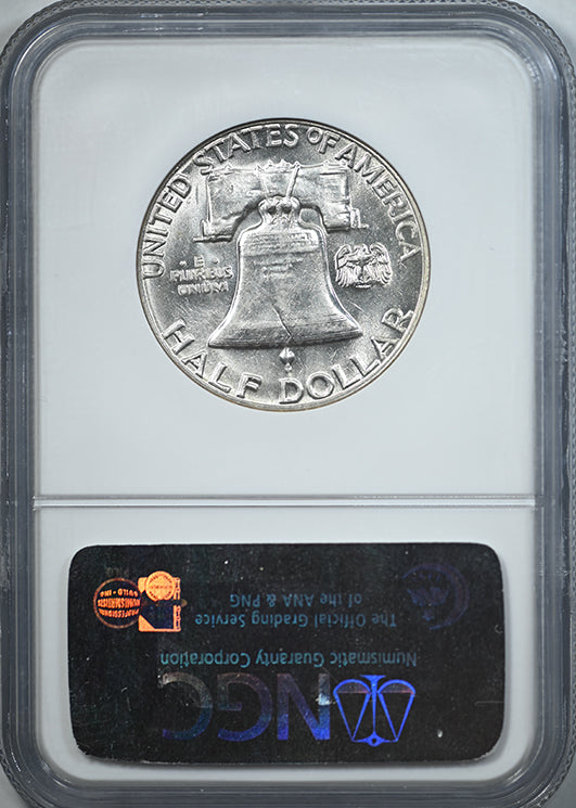 1959 Franklin Half Dollar 50C NGC AU58 CAC