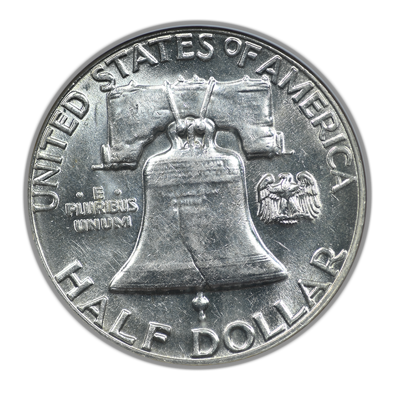 1959 Franklin Half Dollar 50C NGC AU58 CAC