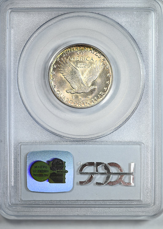 1917 Type 2 Standing Liberty Quarter 25C PCGS MS63FH CAC - Full Head
