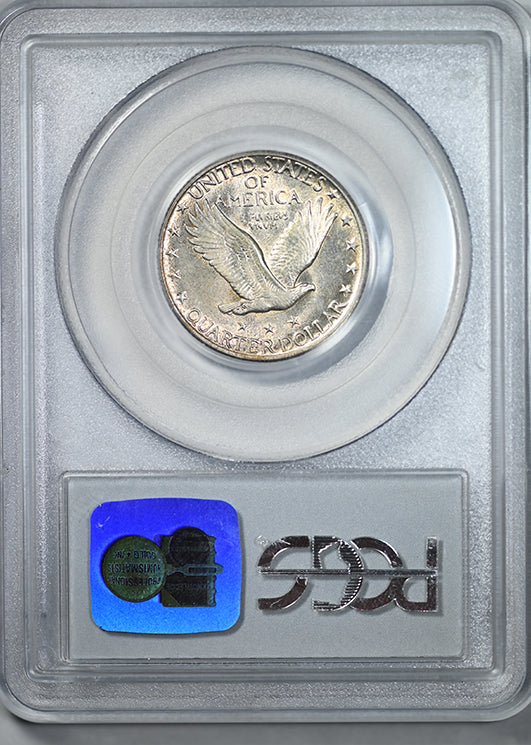1918-D Standing Liberty Quarter 25C PCGS AU58 CAC