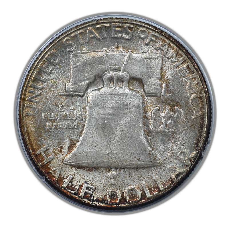 1953-S Franklin Half Dollar 50C PCGS Rattler MS65 CAC