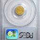 1870 Round California Fractional Gold Liberty Head Dollar G$1 PCGS AU53 BG-1203