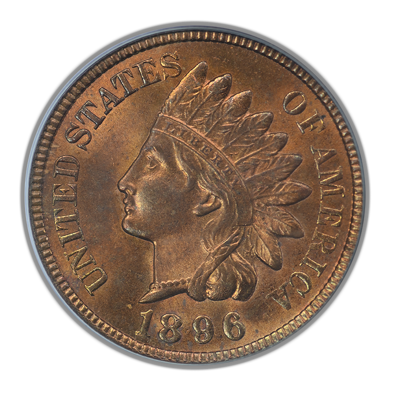 1896 Indian Head Cent 1C PCGS MS64RB