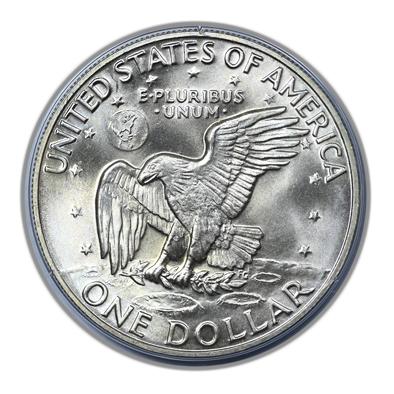 1974-S Silver Eisenhower Ike Dollar $1 PCGS Rattler MS67 CAC